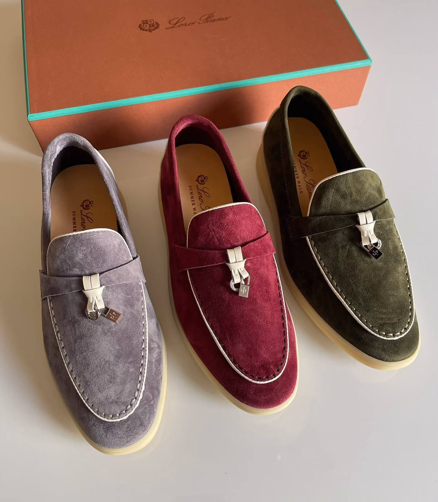 LORO PIANA Summer Walk Calfskin Loafers LORO PIANA Summer Walk Calfskin Loafers