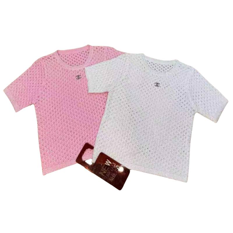 CHANEL Iconic Logo Short Sleeve T-Shirt CHANEL Iconic Logo Short Sleeve T-Shirt