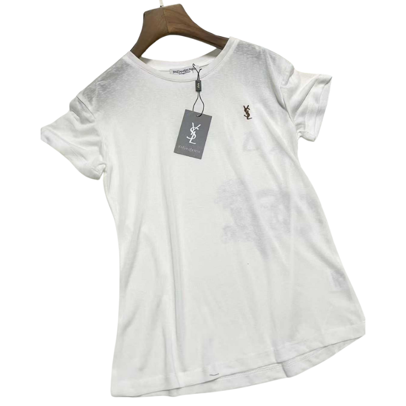 YSL Logo Embroidered Shirt YSL Logo Embroidered Shirt
