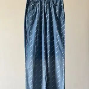 BALENCIAGA Denim Palazzo Pants