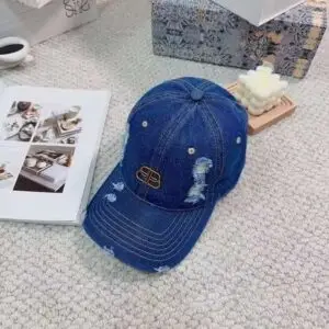 BALENCIAGA Denim Baseball Cap