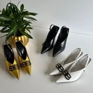 BALENCIAGA Square Knife Bb Slingback Pump
