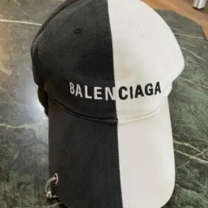 BALENCIAGA Two Tones Split Pierced Cap