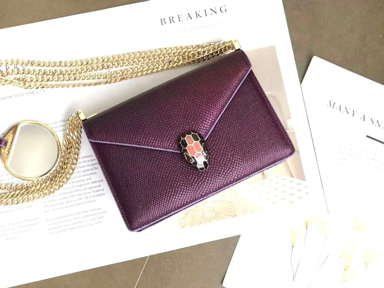 Bvlgari Serpenti Forever Metallic Shoulder Bag Bvlgari Serpenti Forever Metallic Shoulder Bag