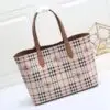 BURBERRY Signature Check Tote Bag