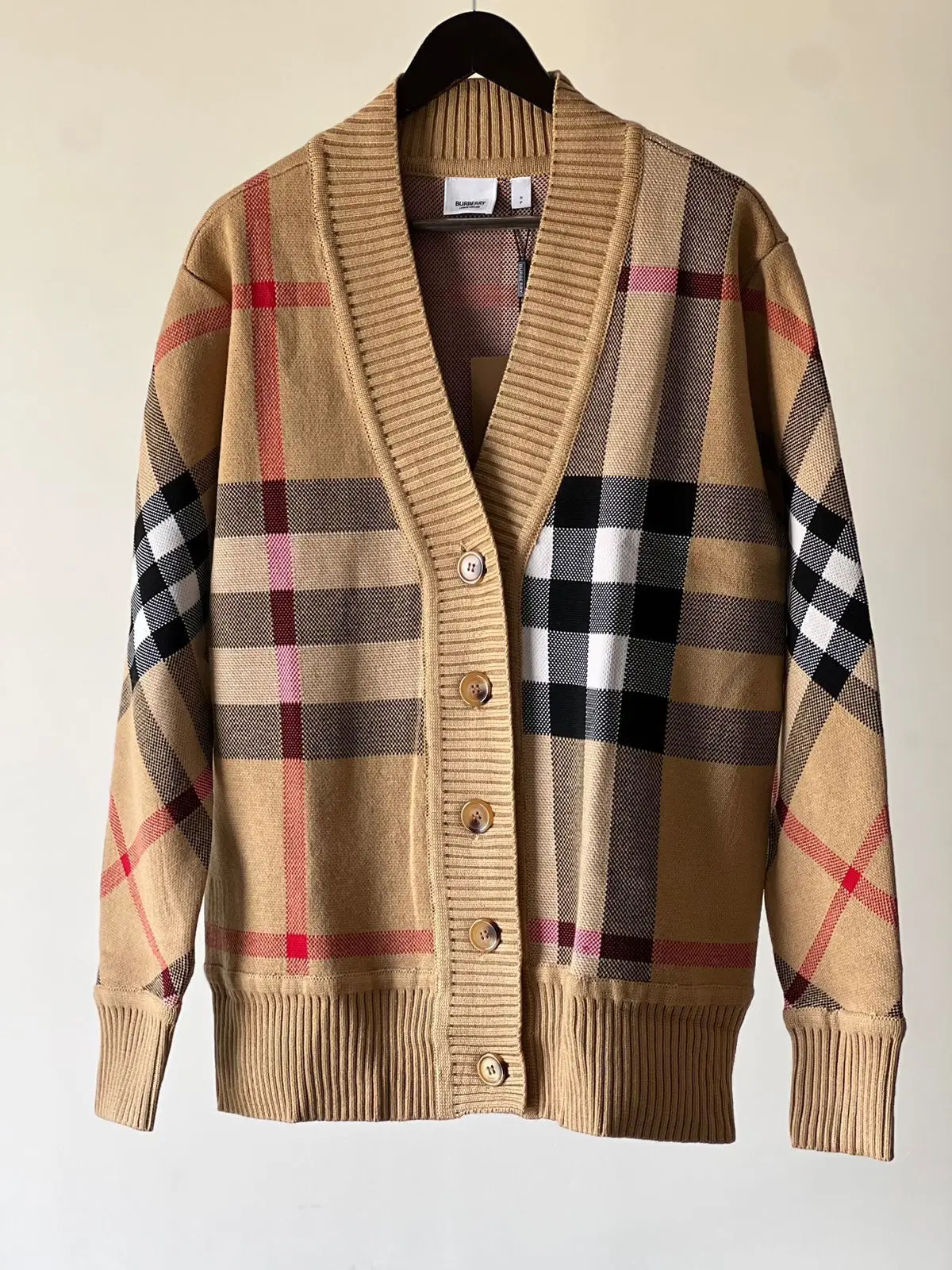 BURBERRY Heritage Check Cashmere-Blend Sweater BURBERRY Heritage Check Cashmere-Blend Sweater