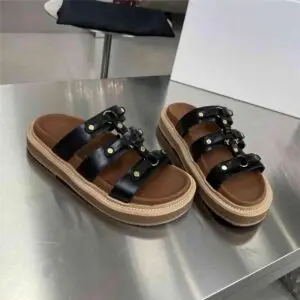 CELINE Leather Sandals