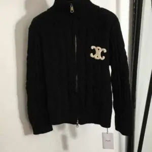 CELINE Designer Wool Cashmere Sweater