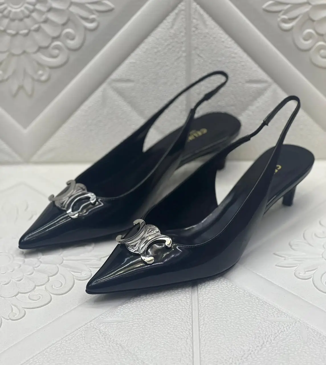 CELINE Alma Triomphe Slingback Heel CELINE Alma Triomphe Slingback Heel