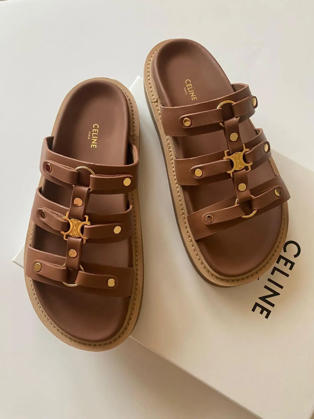 CELINE Leather Sandals CELINE Leather Sandals