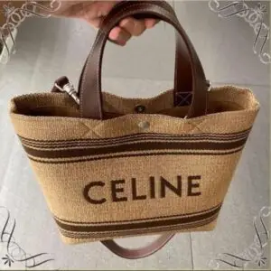 Celine Raffia Tote Bag