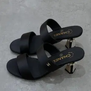 CHANEL Signature Turnlock Sandals