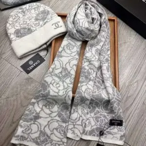 CHANEL Iconic Signature Silk Stole Scarf