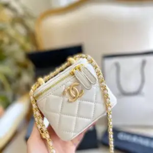 CHANEL Mini Lambskin Vanity Bag