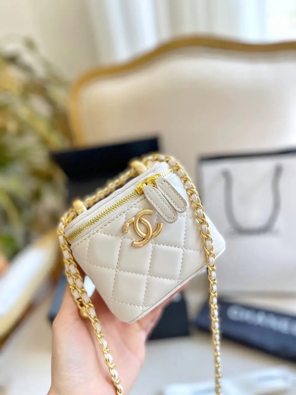 CHANEL Mini Lambskin Vanity Bag CHANEL Mini Lambskin Vanity Bag