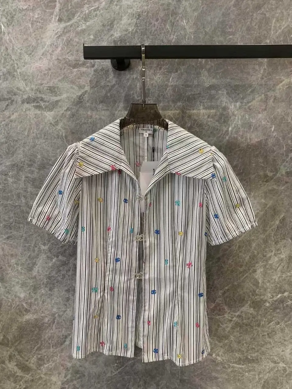 CHANEL Embroidery Printed Shirt for Men CHANEL Embroidery Printed Shirt for Men