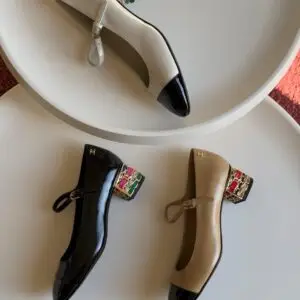 CHANEL Block Heel Pumps