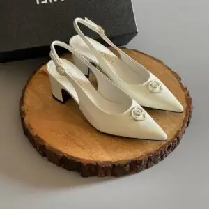 CHANEL Two-Tone Slingback Pumps
