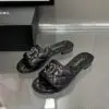 CHANEL Chain Buckle Slippers