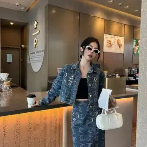 CHANEL Design Denim Two-Piece Sets