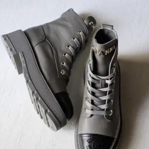 CHANEL CC Logo Ankle Boots