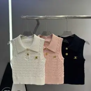 CHANEL Inspired Knitted Tank Top