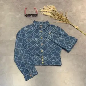 CHANEL Checkered Tweed Jacket