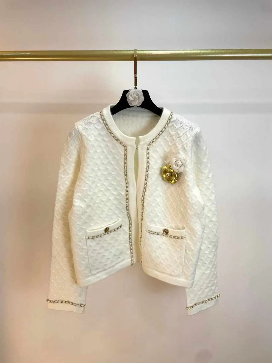 CHANEL-Inspired Knit Cardigan CHANEL-Inspired Knit Cardigan