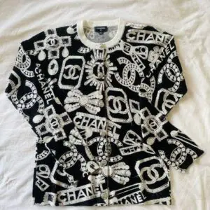CHANEL Sangi Printed Sweater