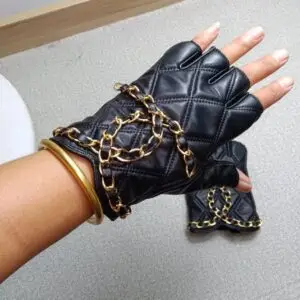 CHANEL Signature Quilted Leather Gloves