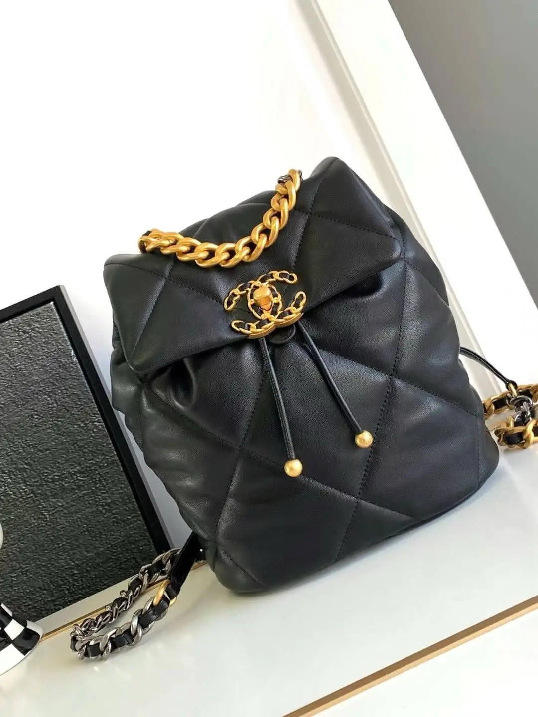 CHANEL Quilted Caviar Backpack CHANEL Quilted Caviar Backpack