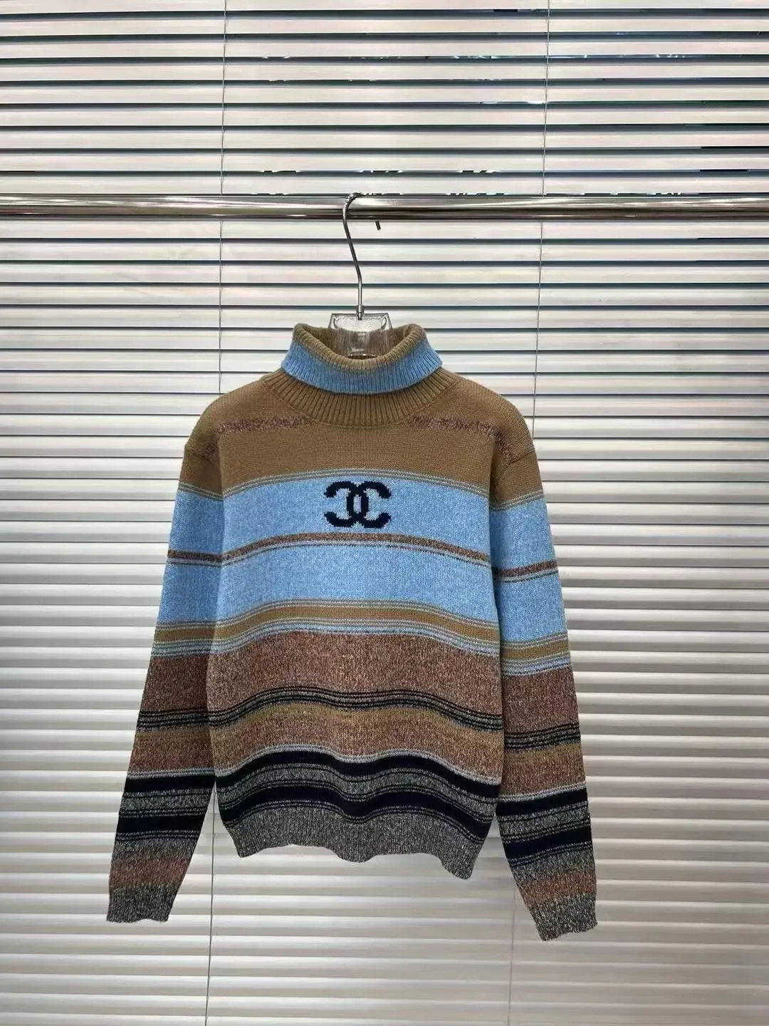 CHANEL Turtleneck Cardigan Sweater CHANEL Turtleneck Cardigan Sweater