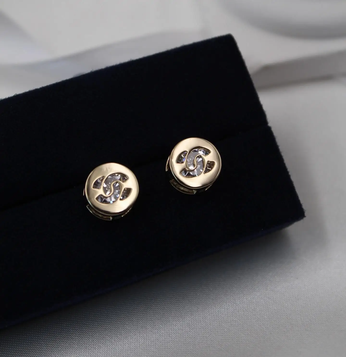 Chanel Single Stone Earrings Chanel Single Stone Earrings