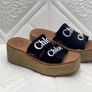 Chloé Woody Wedge Espadrille Sandals