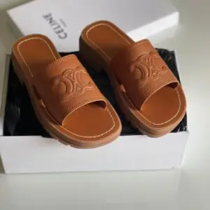 CELINE Triomphe Slide Sandal