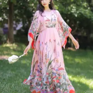 DOLCE & GABBANA Floral Print Maxi Dress