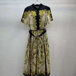 DIOR Formal Floral Silk Dress