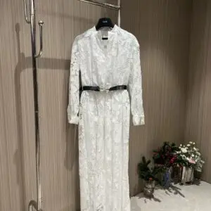 DIOR Long Sleeve Lace Dress