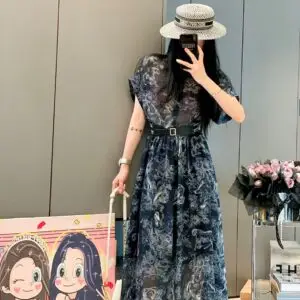 DIOR Floral Print Maxi Dress