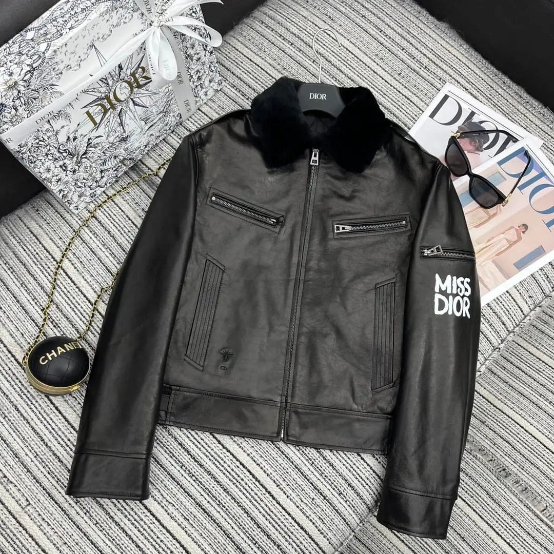 DIOR Leather Bomber Jacket DIOR Leather Bomber Jacket