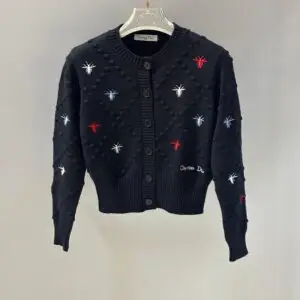 DIOR Wool Blend Bee Cardigan