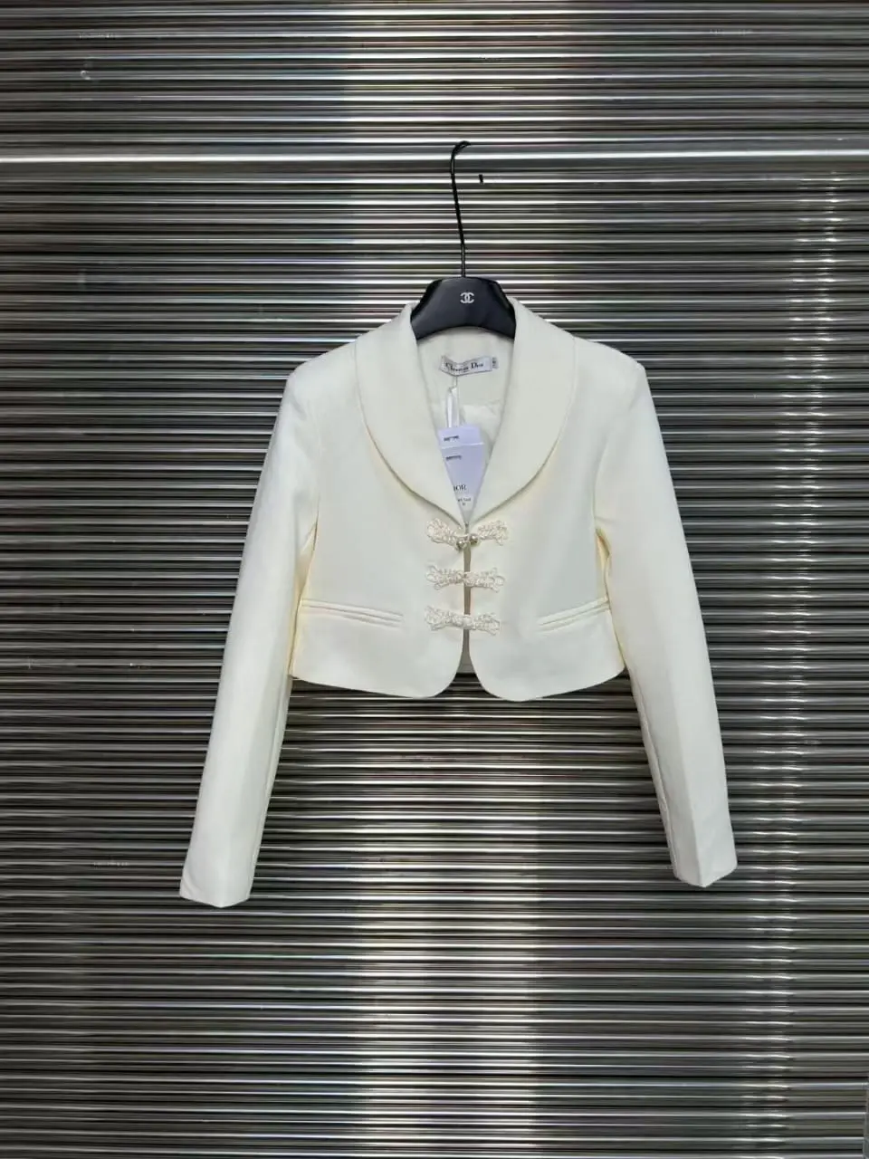 DIOR x Boohoo Style Corset Cropped Blazer Jacket DIOR x Boohoo Style Corset Cropped Blazer Jacket