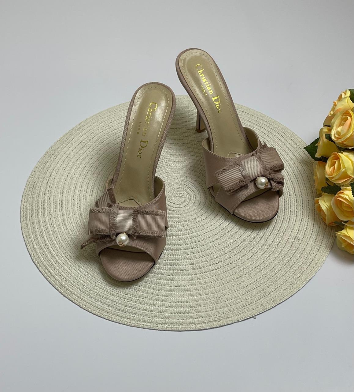 DIOR Cream Heeled Sandals DIOR Cream Heeled Sandals