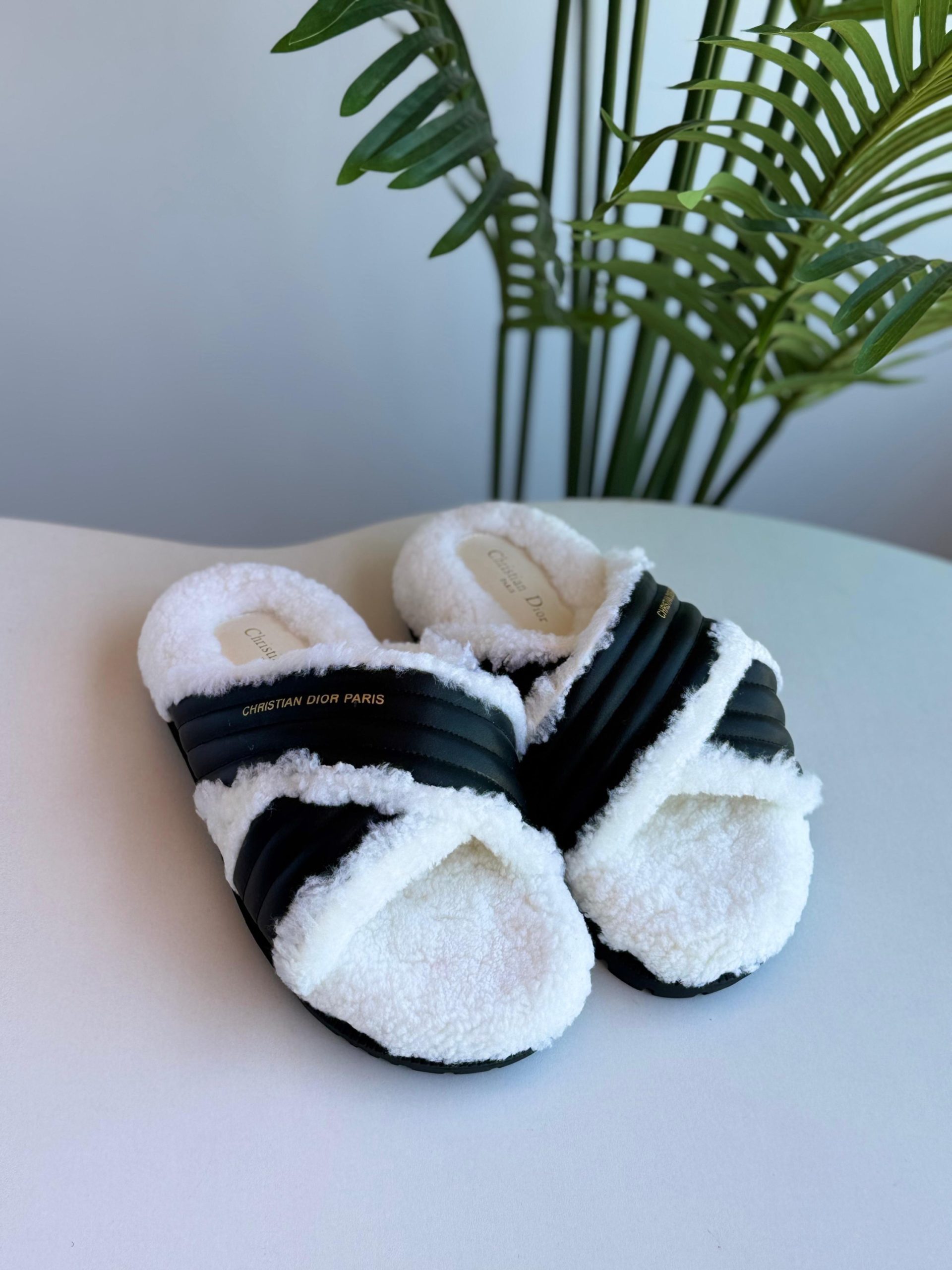 DIOR Cross Slide Beige Slipper DIOR Cross Slide Beige Slipper