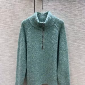 DIOR Quarter-Zip Luxury Sweater