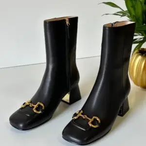 Gucci Princetown Leather Ankle Boots