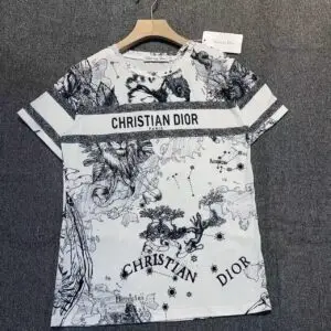 Christian Dior Cloud Print Oversized T-Shirt