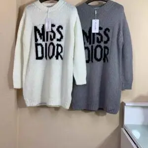 DIOR High Neck Knit Pullover Sweater