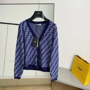 FENDI Print Knitted Cardigan