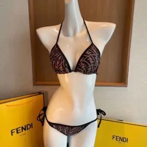FENDI Tie Side Bikini Set